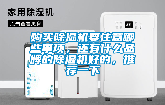 購買除濕機(jī)要注意哪些事項(xiàng)，還有什么品牌的除濕機(jī)好的，推薦一下