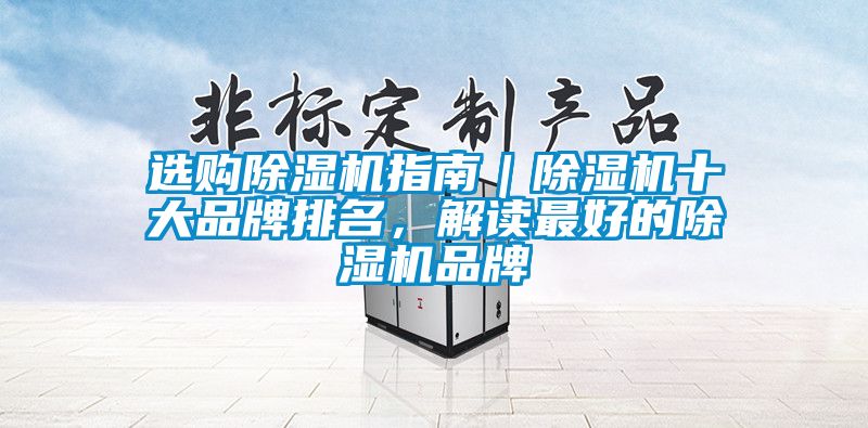 選購(gòu)除濕機(jī)指南｜除濕機(jī)十大品牌排名，解讀最好的除濕機(jī)品牌