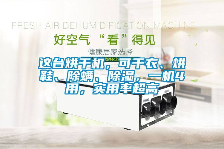這臺(tái)烘干機(jī)，可干衣、烘鞋、除螨、除濕，一機(jī)4用，實(shí)用率超高