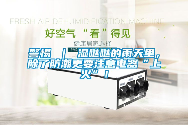 警惕 ｜ 濕噠噠的雨天里，除了防潮更要注意電器“上火”！