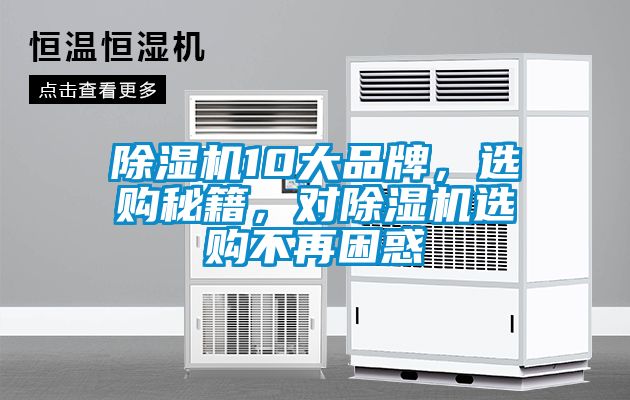 除濕機10大品牌，選購秘籍，對除濕機選購不再困惑