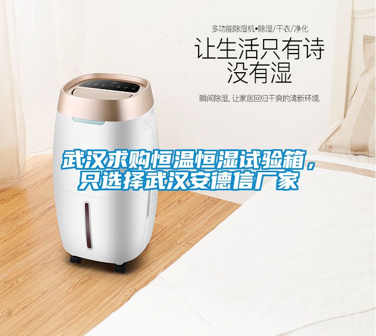 武漢求購(gòu)恒溫恒濕試驗(yàn)箱，只選擇武漢安德信廠家