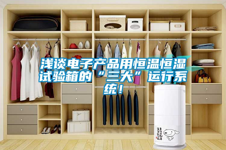 淺談電子產(chǎn)品用恒溫恒濕試驗箱的“三大”運行系統(tǒng)！