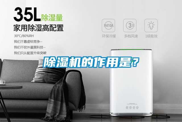 除濕機的作用是？