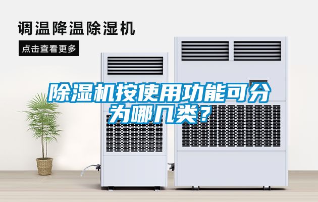 除濕機按使用功能可分為哪幾類？