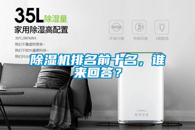 除濕機排名前十名，誰來回答？