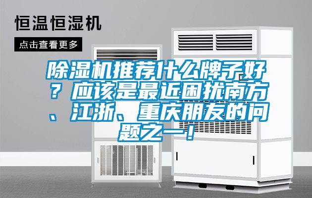 除濕機(jī)推薦什么牌子好？應(yīng)該是最近困擾南方、江浙、重慶朋友的問題之一！