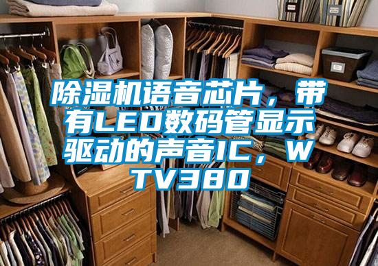除濕機語音芯片，帶有LED數(shù)碼管顯示驅動的聲音IC，WTV380