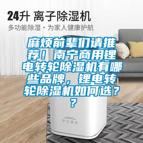 麻煩前輩們請(qǐng)推薦！南寧商用鋰電轉(zhuǎn)輪除濕機(jī)有哪些品牌，鋰電轉(zhuǎn)輪除濕機(jī)如何選？？